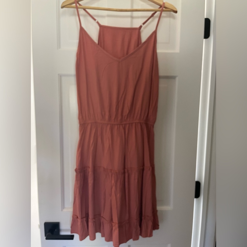 Women’s coral size medium flowing dress